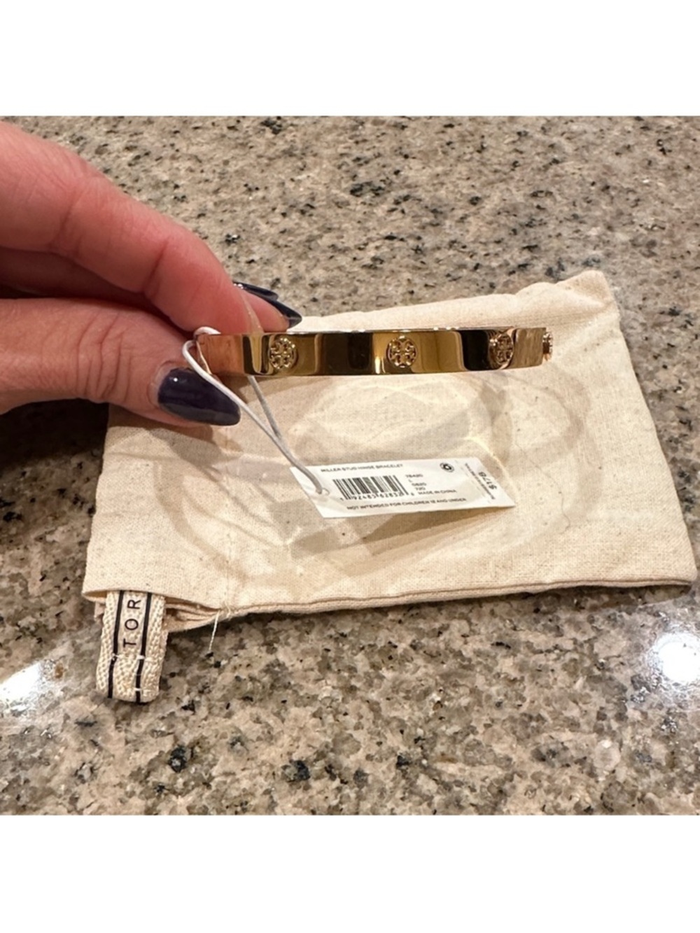 Tory Burch Shiny Gold Bangle